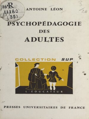 cover image of Psychopédagogie des adultes